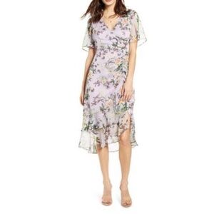 ASTR the Label  Floral Ruched Front Dress